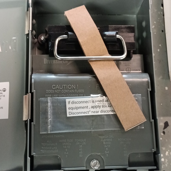 Diversitech DDS-60U Pull Out Disconnect Switch New - Picture 6 of 8